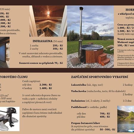 Apartmany Srub Vytonka Lipno Přední Výtoň Buitenkant foto